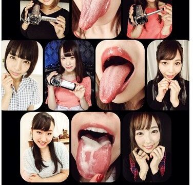 EVIS-558 Attractive Womans Tongue Selfie